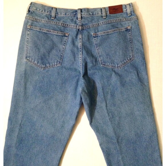 Vtg LL Bean Jeans Mens 38x29 Blue Denim Classic Fit Tapered Work Outdoor Western - Picture 5 of 9